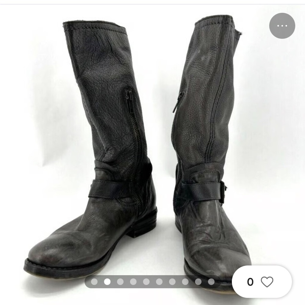 BED STU Womens Moto Boots Mid Calf